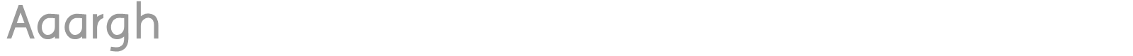 Aaargh font preview